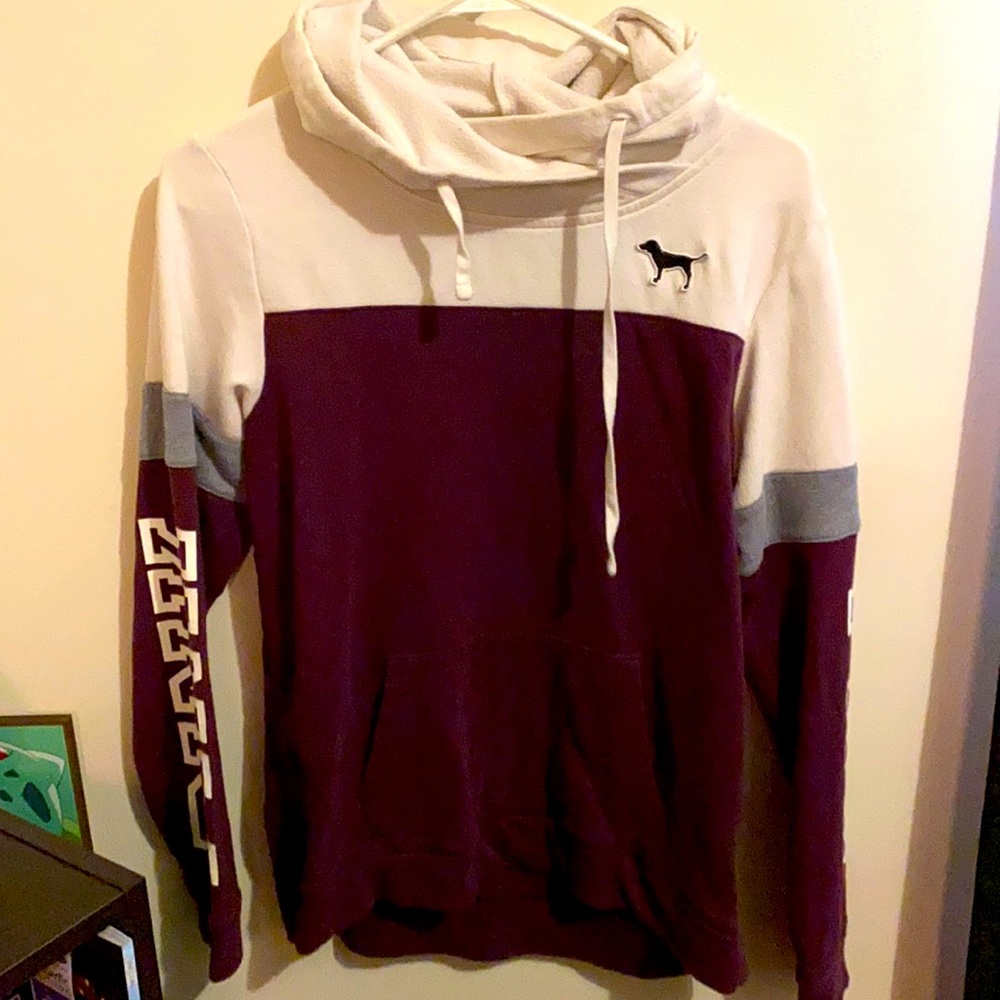 Victoria’s Secret PINK burgundy sweatshirt.